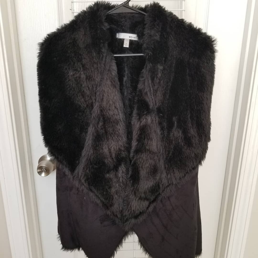 Faux Fur Suede Vest